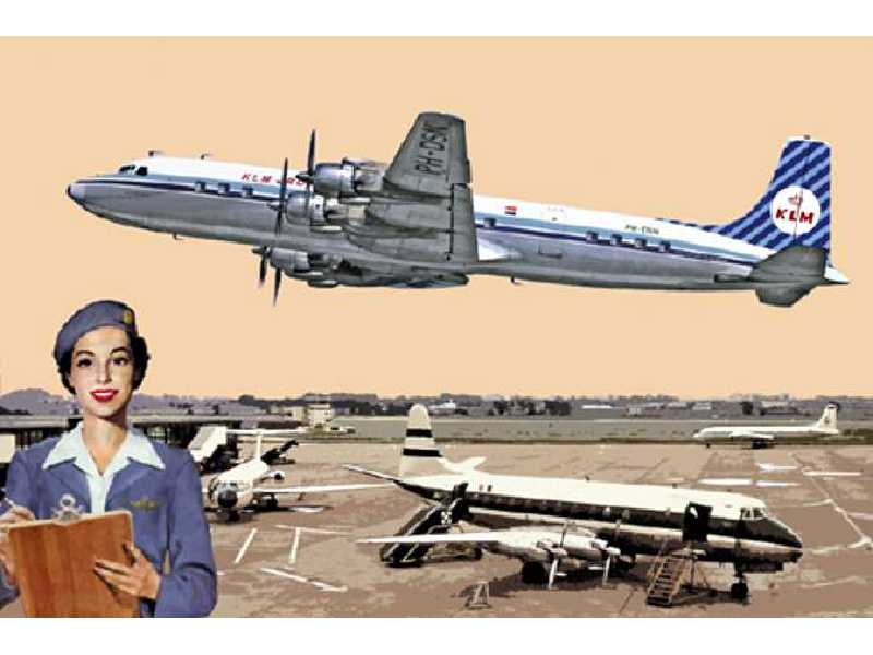 Douglas DC-7C linie holenderskie (KLM) - zdjęcie 1 Douglas DC-7C linie holenderskie (KLM) - zdjęcie 1