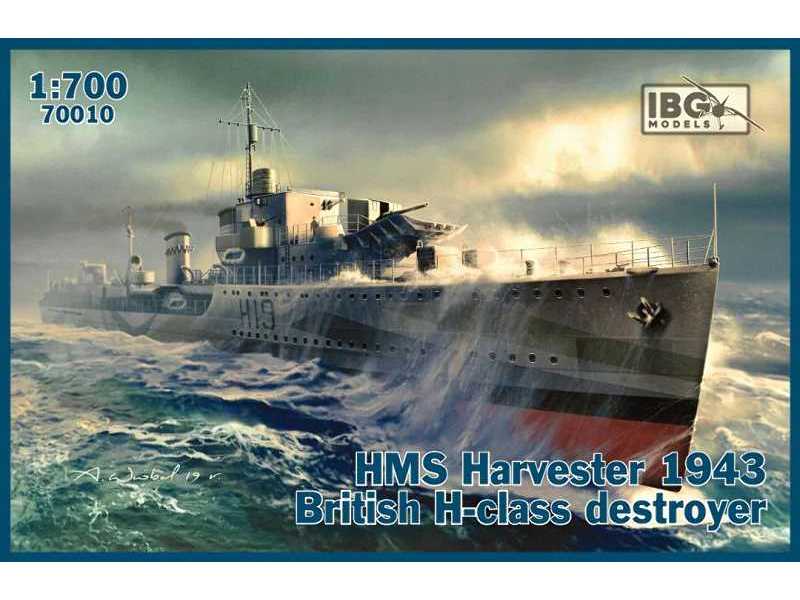 HMS Harvester 1943 brytyjski niszczyciel klasy H - zdjęcie 1 HMS Harvester 1943 brytyjski niszczyciel klasy H - zdjęcie 1