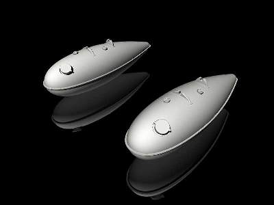 P-51d Mustang Metal Drop Tanl W/ Jutting Filler Neck (2 Pcs) - zdjęcie 2
