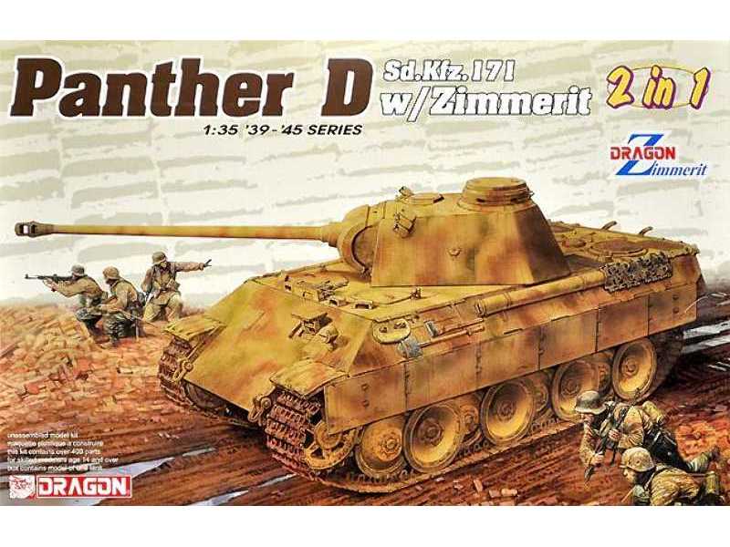 Sd.Kfz.171 Panther Ausf.D w/Zimmerit (2 in 1) - zdjęcie 1 Sd.Kfz.171 Panther Ausf.D w/Zimmerit (2 in 1) - zdjęcie 1