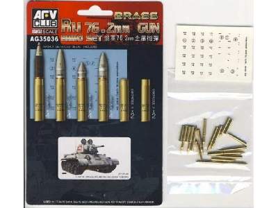 Brass Ru 76.2mm Gun Ammo Set - zdjęcie 1