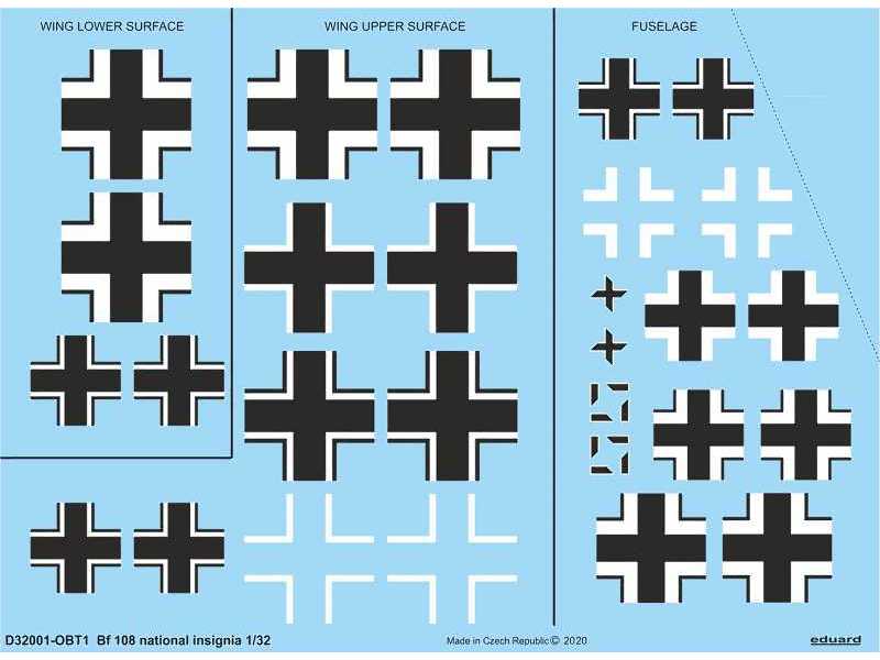 Bf 108 national insignia 1/32 - zdjęcie 1 Bf 108 national insignia 1/32 - zdjęcie 1