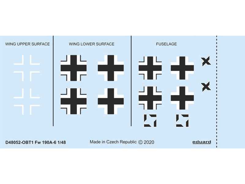 Fw 190A-6 national insignia 1/48 - zdjęcie 1 Fw 190A-6 national insignia 1/48 - zdjęcie 1