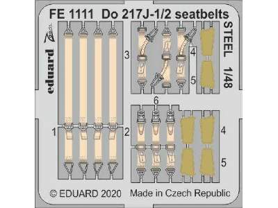 Do 217J-1/2 seatbelts STEEL 1/48 - zdjęcie 1