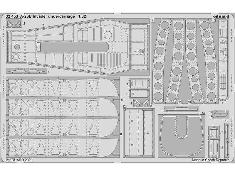 A-26B Invader undercarriage 1/32 - zdjęcie 1 A-26B Invader undercarriage 1/32 - zdjęcie 1