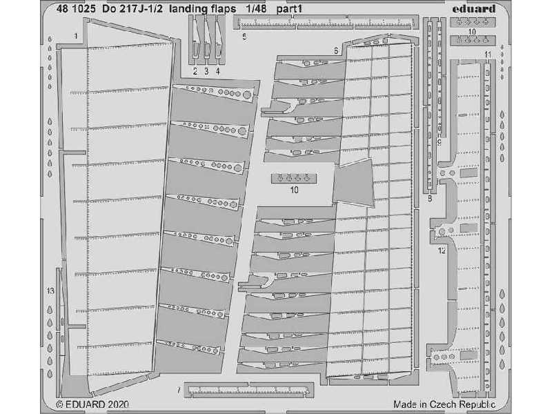 Do 217J-1/2 landing flaps 1/48 - Icm - zdjęcie 1