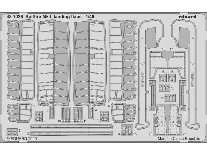 Spitfire Mk. I landing flaps 1/48 - zdjęcie 1