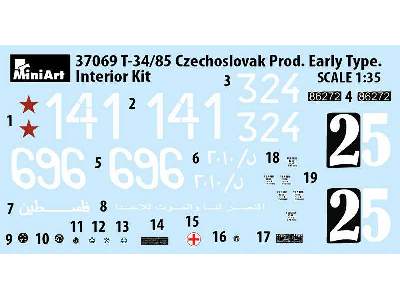 T-34/85 - produkcja czechosłowacka - wczesna - z wnątrzem - zdjęcie 3