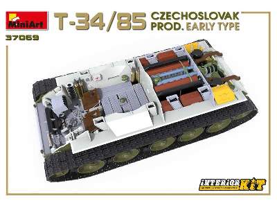 T-34/85 - produkcja czechosłowacka - wczesna - z wnątrzem - zdjęcie 60