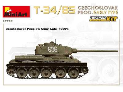 T-34/85 - produkcja czechosłowacka - wczesna - z wnątrzem - zdjęcie 69