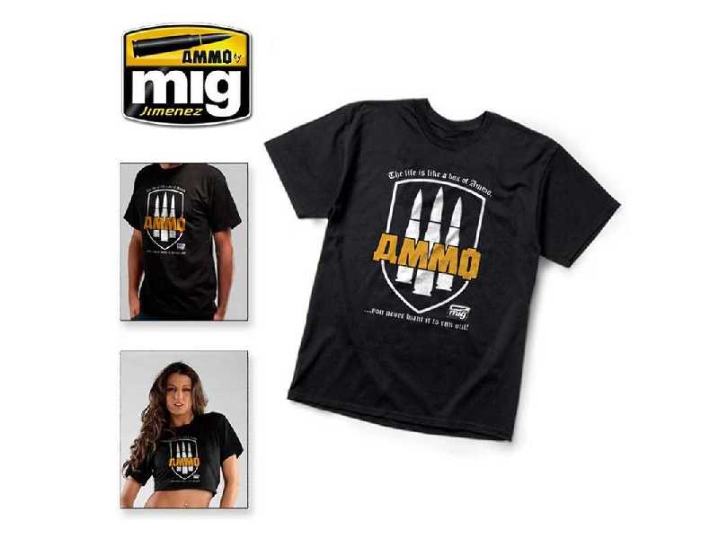Ammo T-shirt Size L: The Life Is A Box Of Ammo. You Never Want I - zdjęcie 1 Ammo T-shirt Size L: The Life Is A Box Of Ammo. You Never Want I - zdjęcie 1