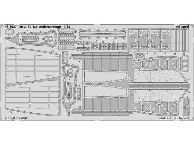 Do 217J-1/2 undercarriage 1/48 - Icm - zdjęcie 1