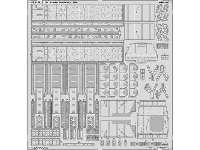 B-26C Invader bomb bay 1/48 - zdjęcie 1 B-26C Invader bomb bay 1/48 - zdjęcie 1