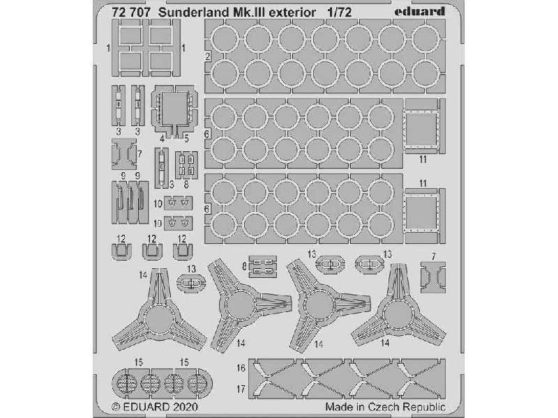 Sunderland Mk. III exterior 1/72 - zdjęcie 1