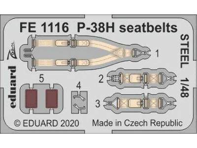 P-38H seatbelts STEEL 1/48 - zdjęcie 1