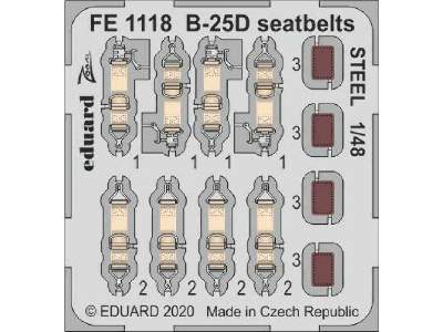 B-25D seatbelts STEEL 1/48 - zdjęcie 1