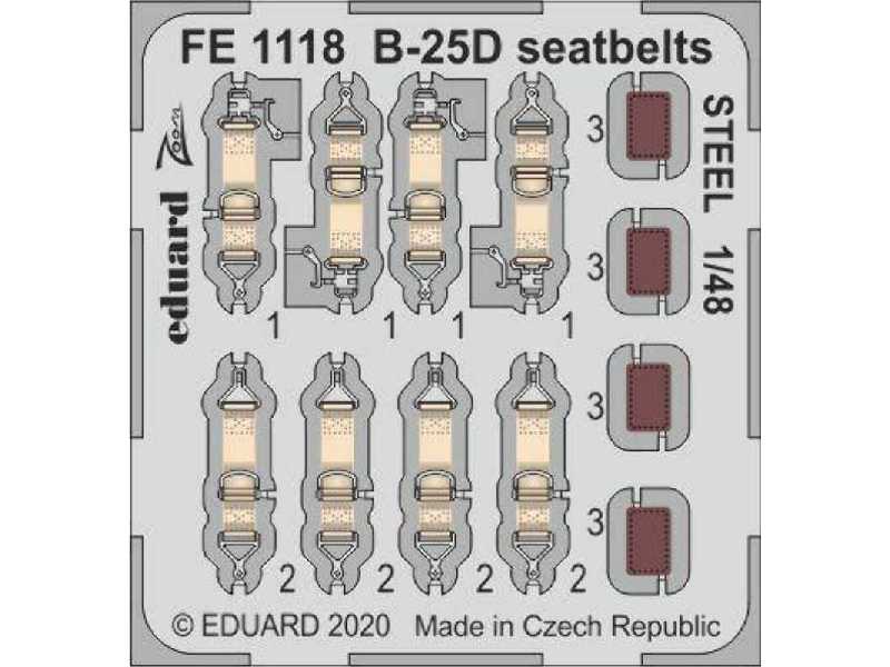 B-25D seatbelts STEEL 1/48 - zdjęcie 1 B-25D seatbelts STEEL 1/48 - zdjęcie 1