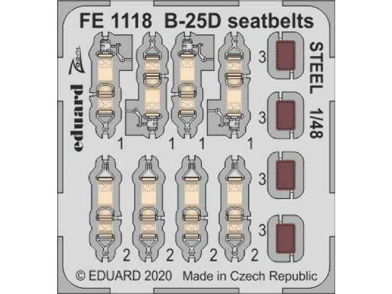 B-25D seatbelts STEEL 1/48 - zdjęcie 1