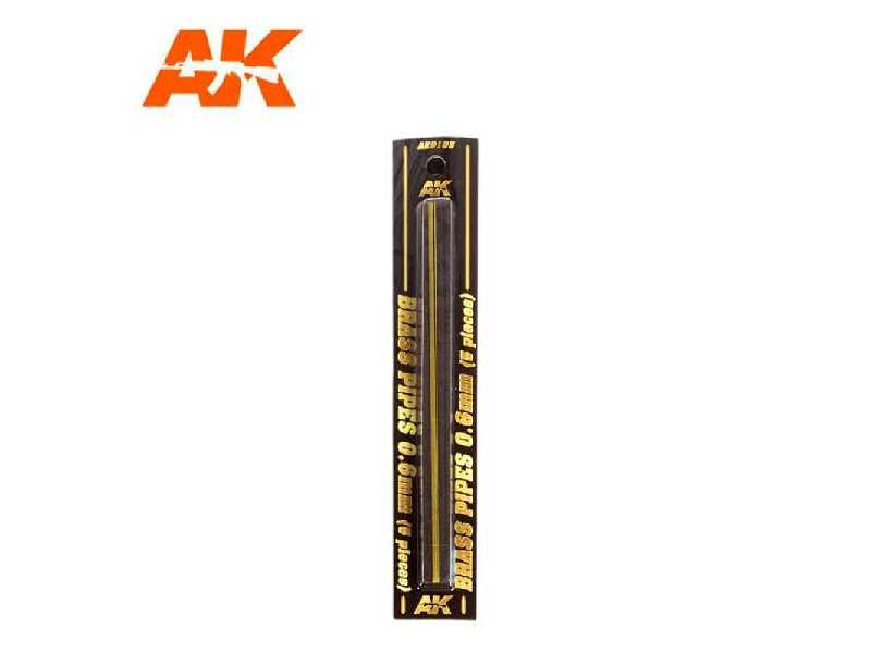 Rurki mosiężne 0,6mm, 5 szt. - zdjęcie 1 Rurki mosiężne 0,6mm, 5 szt. - zdjęcie 1