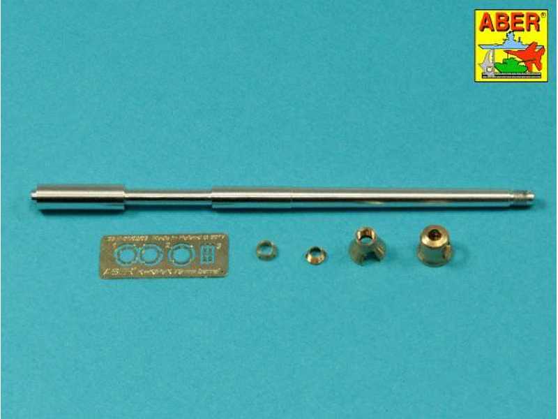 German 75mm barrel for KwK40L/43 with early model muzzle brake f - zdjęcie 1 German 75mm barrel for KwK40L/43 with early model muzzle brake f - zdjęcie 1