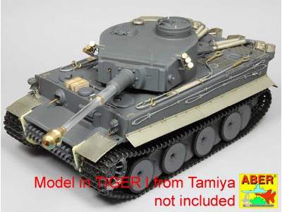Tiger I,E Tunezyjski z 501 Abt.- boczne błotniki - zdjęcie 8
