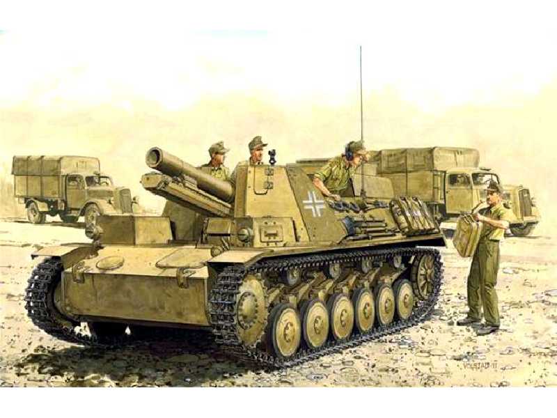 Działo Bison II 15cm s.IG 33 (Sfl.) auf Pz.Kpfw. II - Smart Kit - zdjęcie 1 Działo Bison II 15cm s.IG 33 (Sfl.) auf Pz.Kpfw. II - Smart Kit - zdjęcie 1