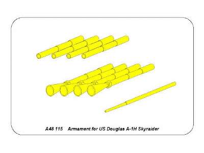Zestaw uzbrojenia do samolotu Douglas A-1H Skyraider - zdjęcie 13