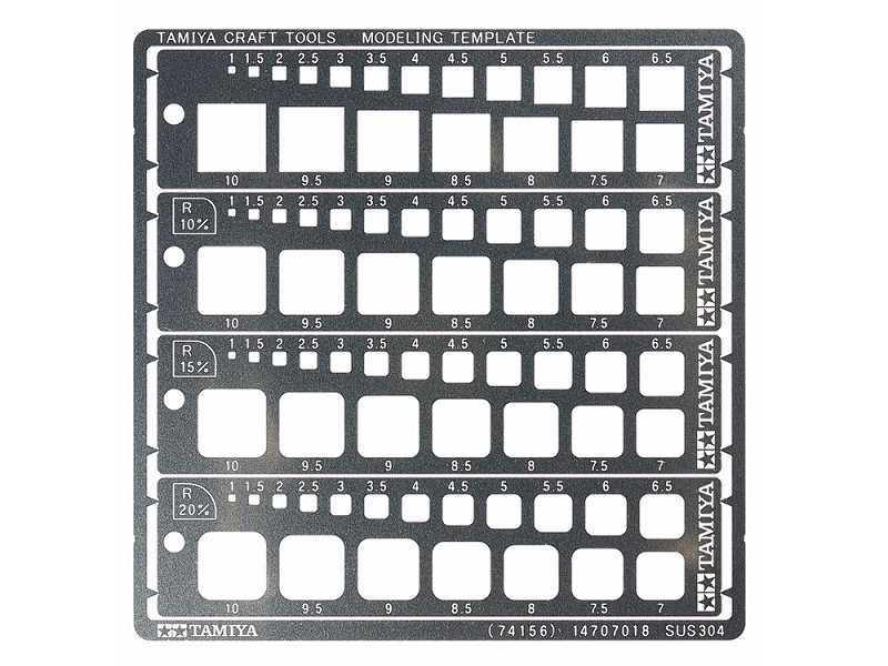 Szablony (kwadraty, 1-10mm) - zdjęcie 1 Szablony (kwadraty, 1-10mm) - zdjęcie 1