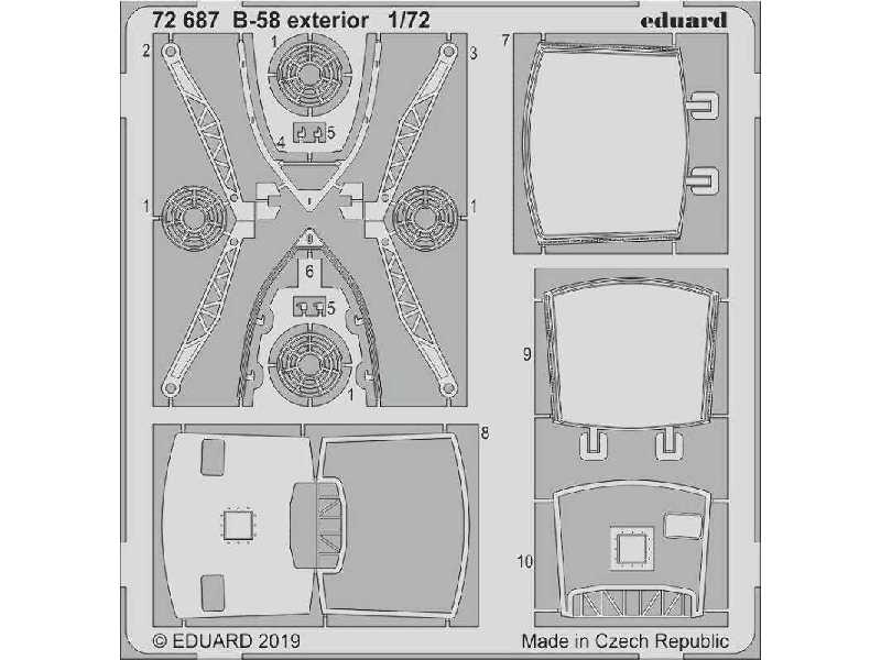 B-58 exterior 1/72 - Italeri - zdjęcie 1 B-58 exterior 1/72 - Italeri - zdjęcie 1