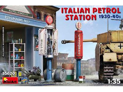 Włoska stacja benzynowa 1930-40 - zdjęcie 1