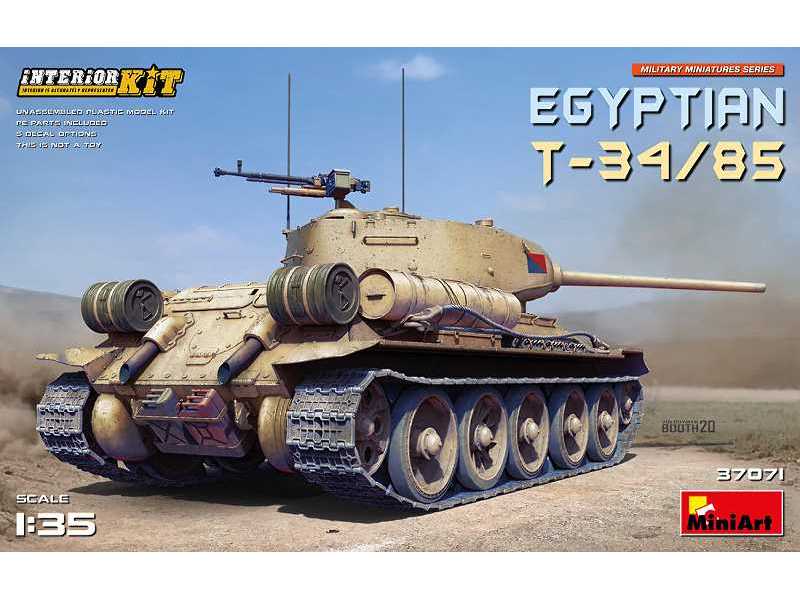 Egipski T-34/85 - model z wnętrzem - zdjęcie 1