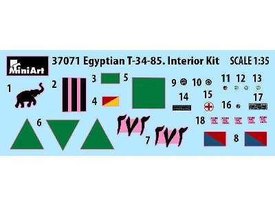 Egipski T-34/85 - model z wnętrzem - zdjęcie 3