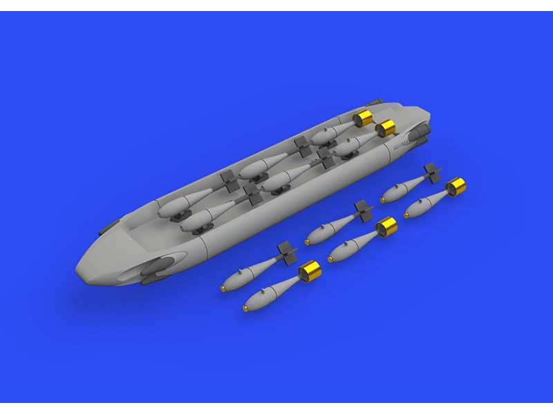 SUU-20 dispenser w/ BDU-33 & Mk.76 bombs 1/48 - zdjęcie 1 SUU-20 dispenser w/ BDU-33 & Mk.76 bombs 1/48 - zdjęcie 1