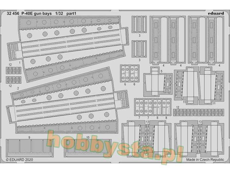 P-40E gun bays 1/32 - zdjęcie 1 P-40E gun bays 1/32 - zdjęcie 1