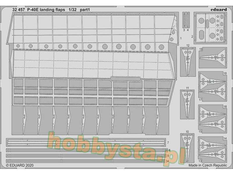 P-40E landing flaps 1/32 - zdjęcie 1