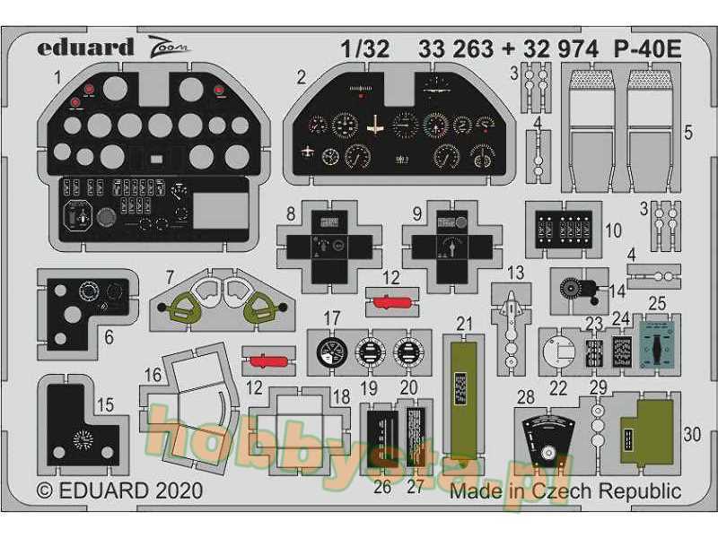 P-40E interior 1/32 - zdjęcie 1