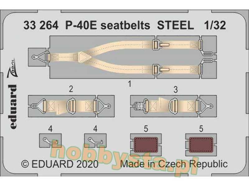 P-40E seatbelts STEEL 1/32 - zdjęcie 1
