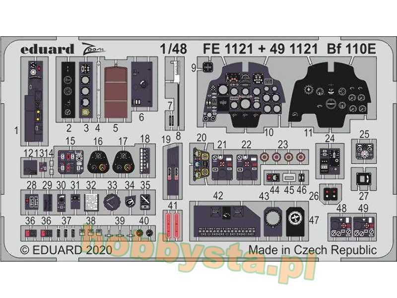 Bf 110E interior 1/48 - zdjęcie 1