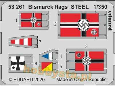 Bismarck flags STEEL 1/350 - zdjęcie 1