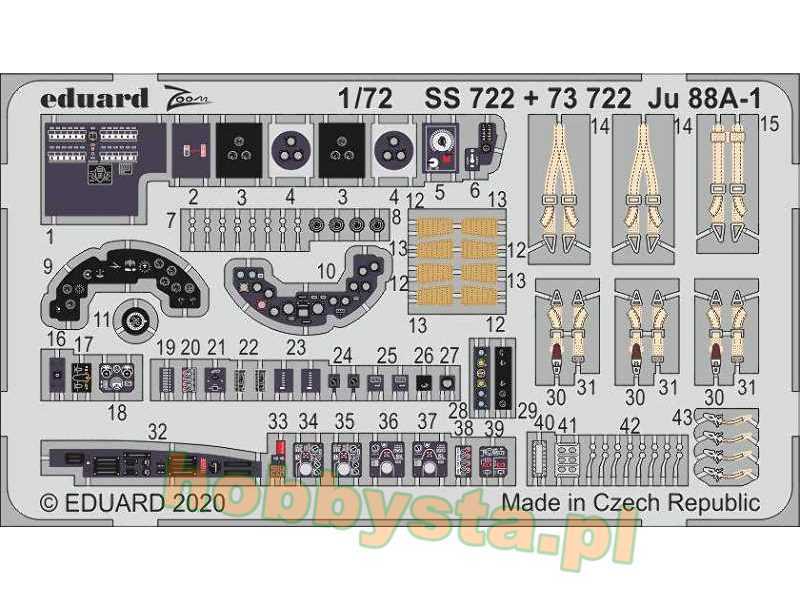 Ju 88A-1 interior 1/72 - zdjęcie 1