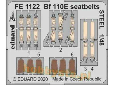 Bf 110E seatbelts STEEL 1/48 - zdjęcie 1