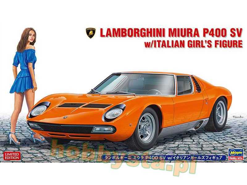 Lamborghini Miura P400 Sv W/Italian Girl's Figure - zdjęcie 1