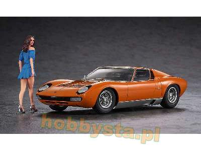 Lamborghini Miura P400 Sv W/Italian Girl's Figure - zdjęcie 2