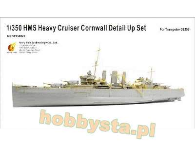 Hms Heavy Cruiser Cornwall Detail Up Set (Trumpeter 05353) - zdjęcie 1