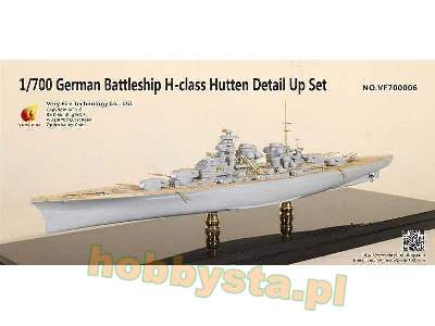 German Battleship H-class Hutten Detail Up Set Very Fire 700903 - zdjęcie 1