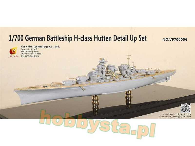 German Battleship H-class Hutten Detail Up Set Very Fire 700903 - zdjęcie 1