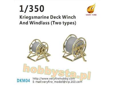 Kriegsmarine Deck Winch And Windlass - Two Types (22 Sets) - zdjęcie 1