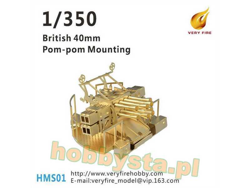 British 40mm Pom-pom Mounting (4 Units) - zdjęcie 1 British 40mm Pom-pom Mounting (4 Units) - zdjęcie 1