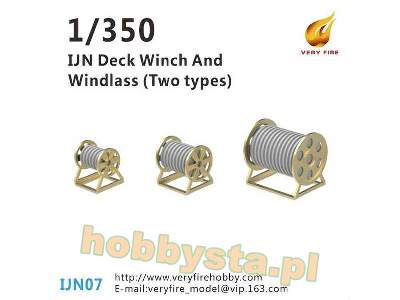 IJN Deck Winch And Windlass (3 Types, 30 Sets) - zdjęcie 1