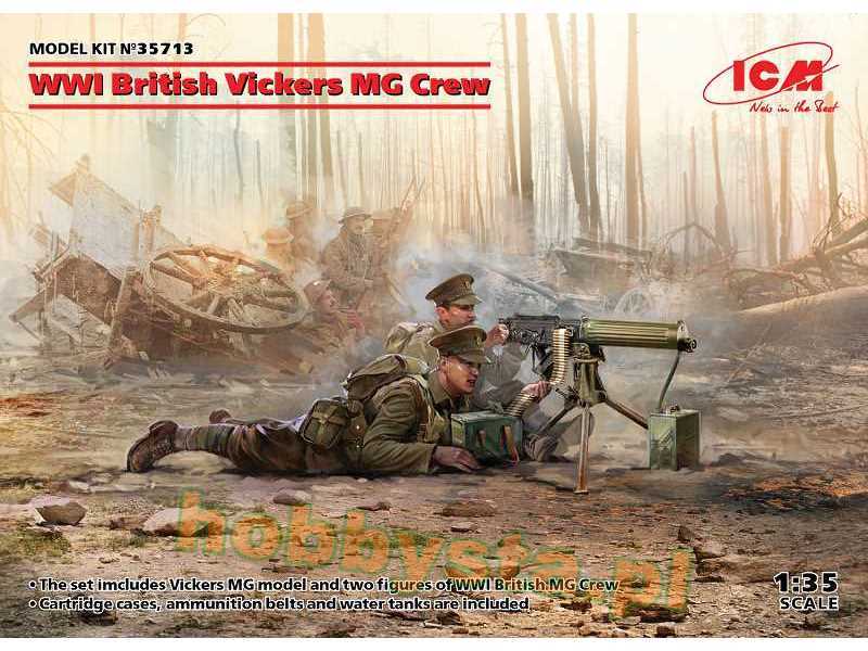 Karabin maszynowy Vickers z brytyjską obsługą - I W.Ś. - zdjęcie 1 Karabin maszynowy Vickers z brytyjską obsługą - I W.Ś. - zdjęcie 1
